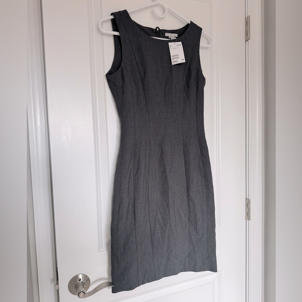 H&M Women's Charcoal Gray Sleeveless Dress (Size 4)